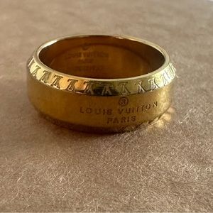 Gold Louis Vuitton ring